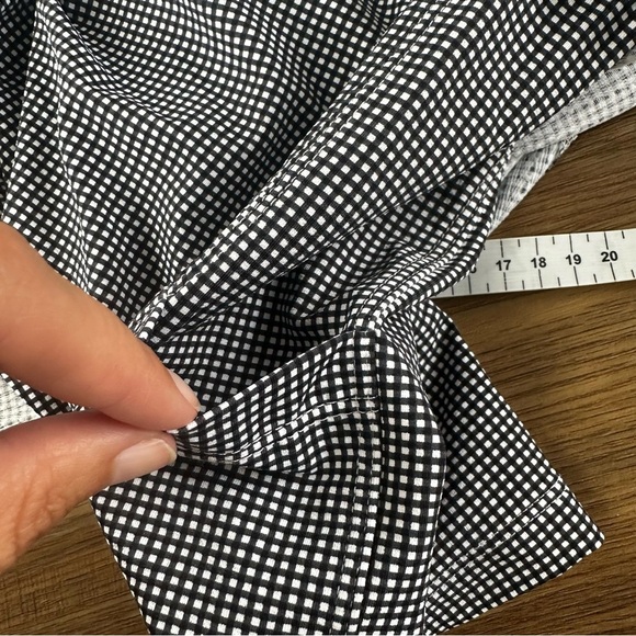 IBKUL Womens Swing Skort XL Black Mini Check UPF Pockets Golf Stretch Tennis - Picture 10 of 10